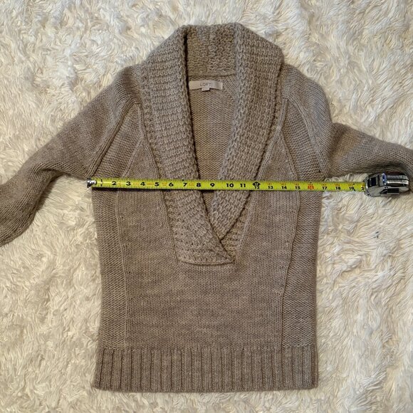 Loft Beige V Neck Sweater XS - Picture 4 of 7